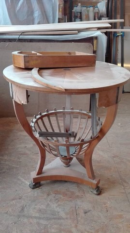 Restauration de meuble table basse