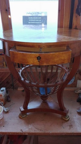 Restauration de mobilier table basse