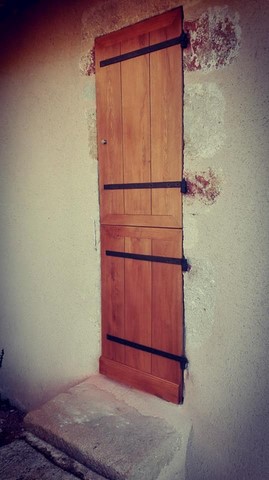 Porte en chene d'ébéniste