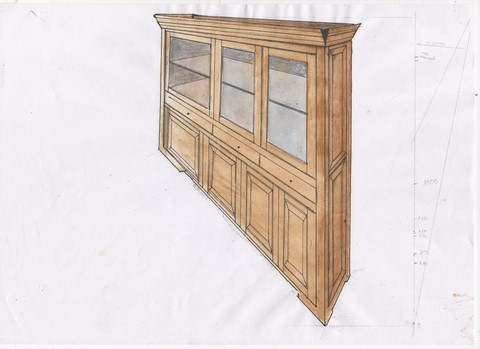 Dessin Dessin d'art d'ébéniste